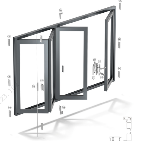 Bi-Fold Door Hardwarew ZDMQ01 from China manufacturer - 3H INC.
