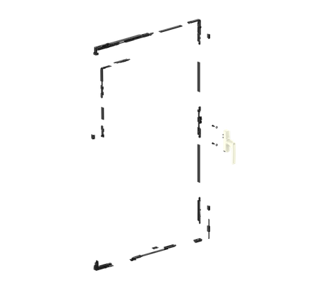 Concealed Tilt And Turn Window Hardware System YNXC05