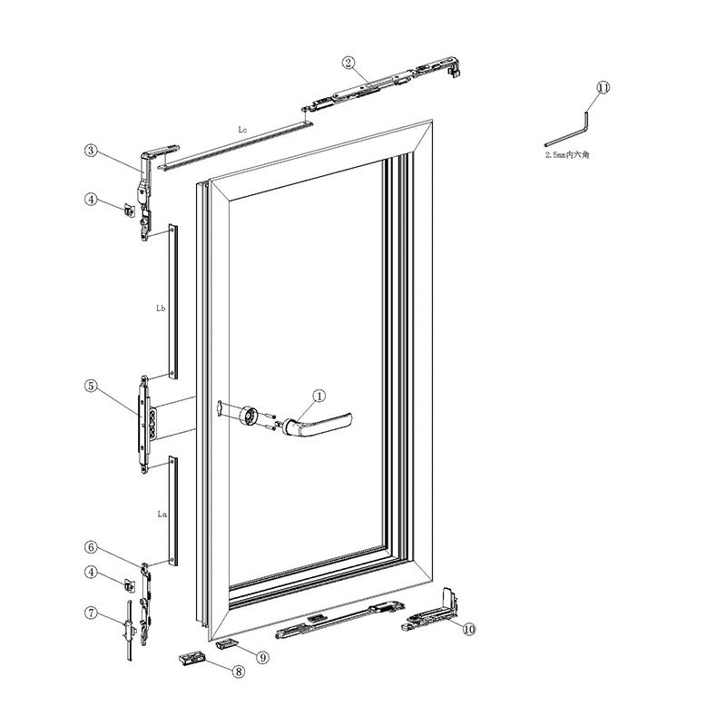 ynxc07-gearbox-concealed-tilt-turn-window-hardware ynxc07-gearbox-concealed-tilt-turn-window-hardware