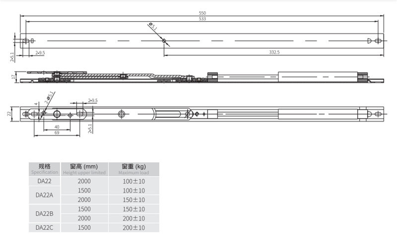 Factory Price Curtain Wall Automatic Locking Top Hung Window System Hardware Accessories 4 Factory Price Curtain Wall Automatic Locking Top Hung Window System Hardware Accessories 4