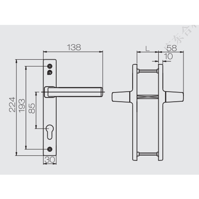Aluminum-alloy-casement-door-lock-bi-directional-handle-CZM21-2
