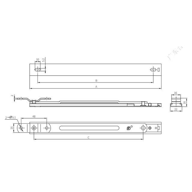 Factory-price--304SS-top-hungcasement-window-limiter-stay-DK12-2 Factory-price--304SS-top-hungcasement-window-limiter-stay-DK12-2