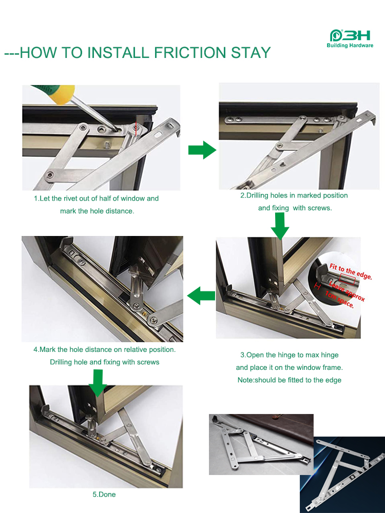 friction stay-installation friction stay-installation