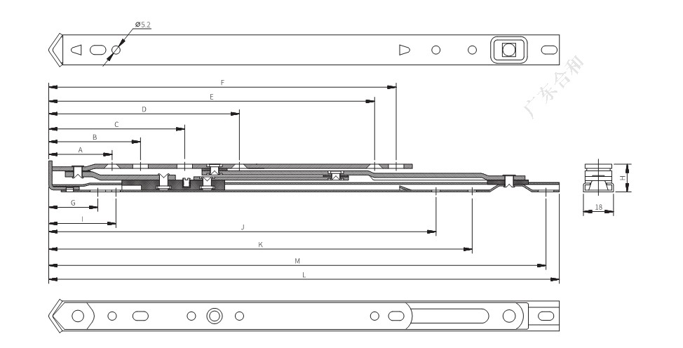 Factory price high quality stainless steel 304 friction stay for UPVC casement windows PHZS 1