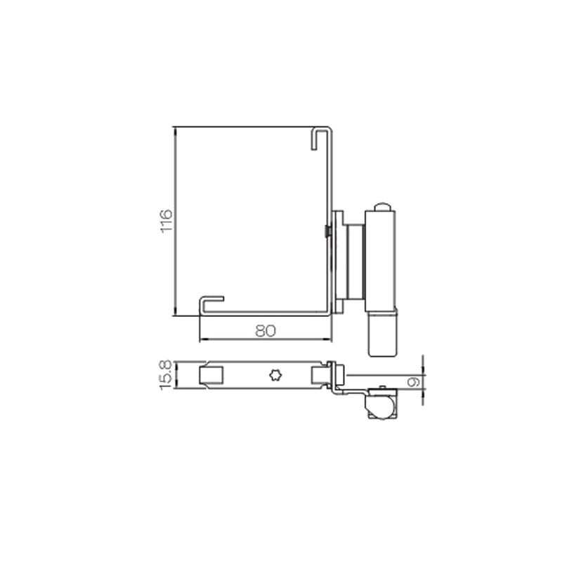 High quality bottom window hinge for UPVC inward casement window PJCX03 1
