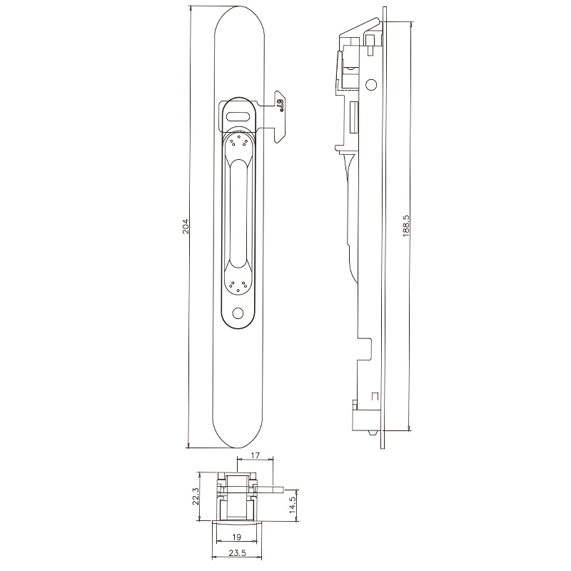 Sliding-Window-Aluminum-Alloy-Latch-Lock-Accessories Sliding-Window-Aluminum-Alloy-Latch-Lock-Accessories
