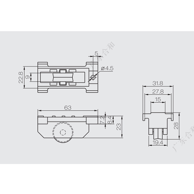 Factory-price-sliding-window-plastic-sliding-roller-LBD07-2
