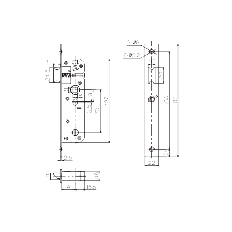 00 series lock body