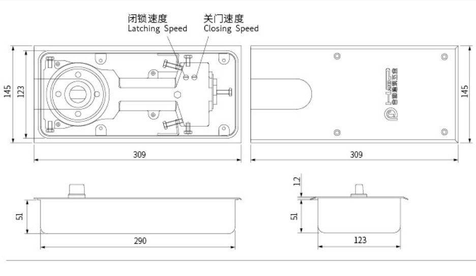 Glass-Door-Hardware-828-Floor-Hinge-for-Office-Us B-828e