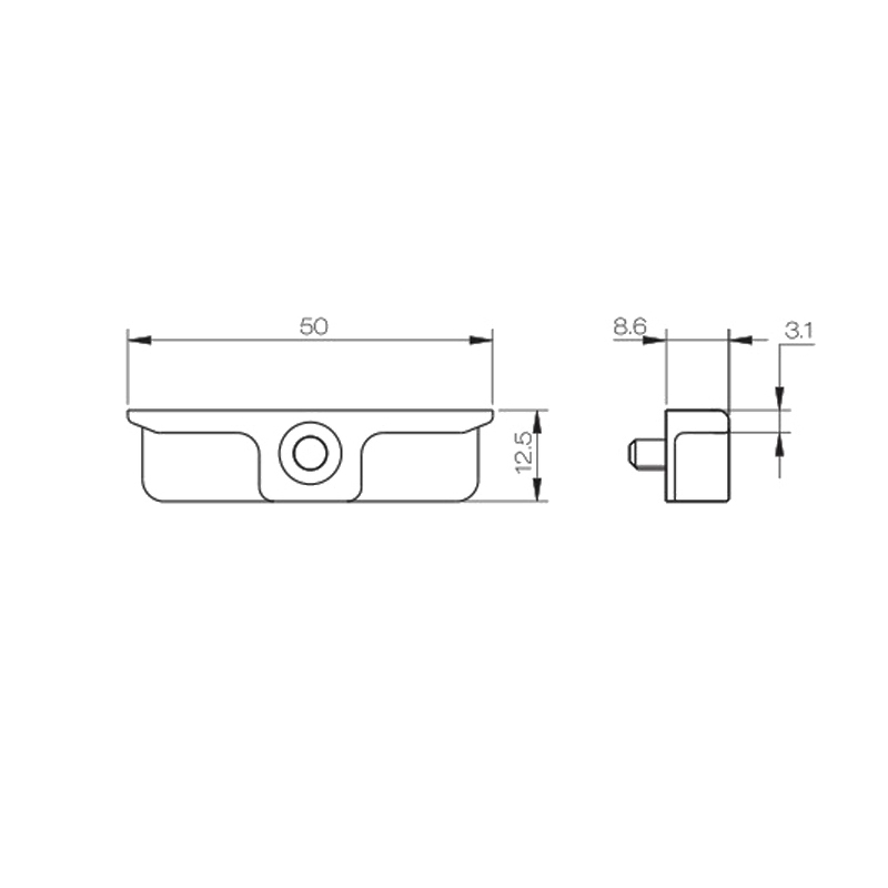 High quality Aluminum alloy locking sticker PCSK01A1