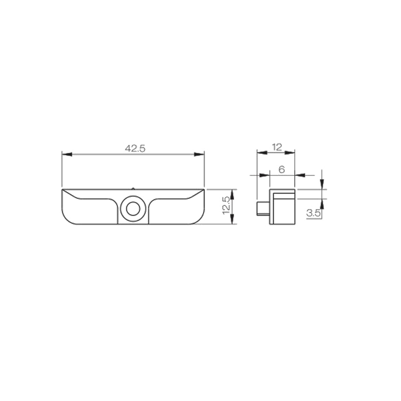 High quality Aluminum alloy locking sticker PCSK07 1